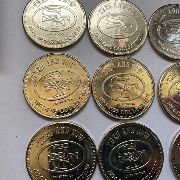 San Francisco 49ers then and now 1994-95 collectable coins 12 of 20 Lot #8 - Picture 6 of 12